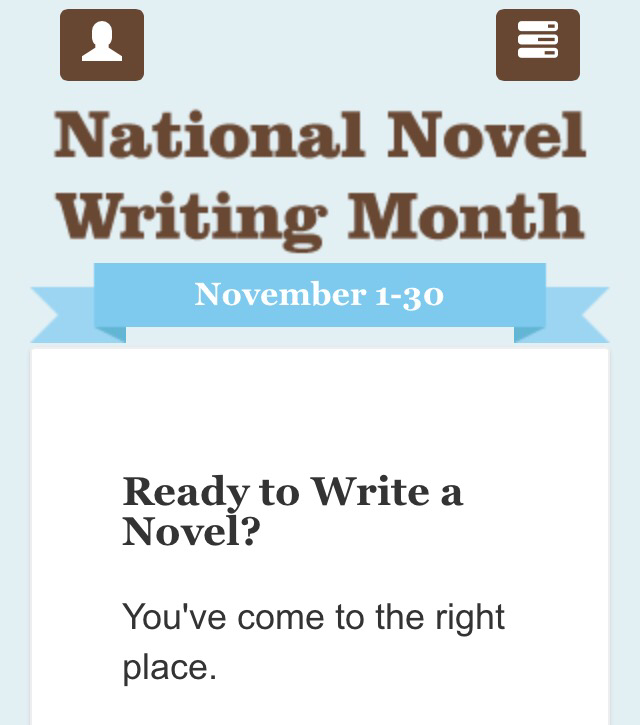November is Here: Let the Word Count Begin!